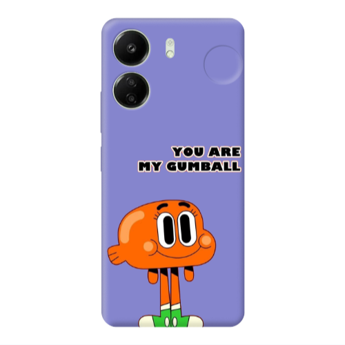 Xiaomi Redmi 13C You are my gumball Purple Colored Silicone TPU Θήκη