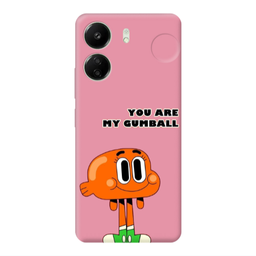 Xiaomi Redmi 13C You are my gumball Pink Colored Silicone TPU Θήκη