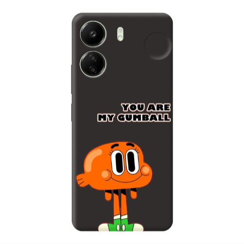 Xiaomi Redmi 13C You are my gumball Black Colored Silicone TPU Θήκη