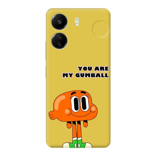 Xiaomi Redmi 13C You are my gumball Yellow Colored Silicone TPU Θήκη