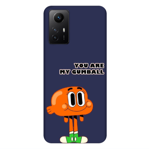 Xiaomi Redmi Note 12s You are my gumball Dark blue Colored Silicone TPU Θήκη