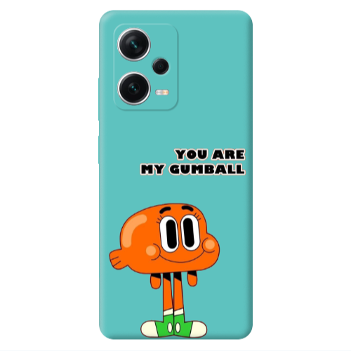 Xiaomi Poco X5 You are my gumball Turquoise Colored Silicone TPU Θήκη