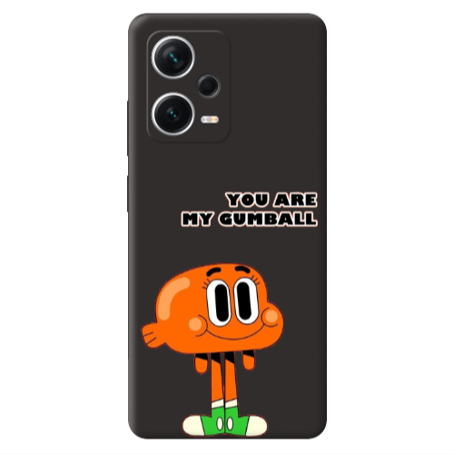 Xiaomi Poco X5 You are my gumball Black Colored Silicone TPU Θήκη