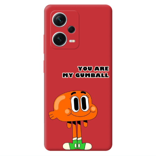 Xiaomi Poco X5 You are my gumball Red Colored Silicone TPU Θήκη