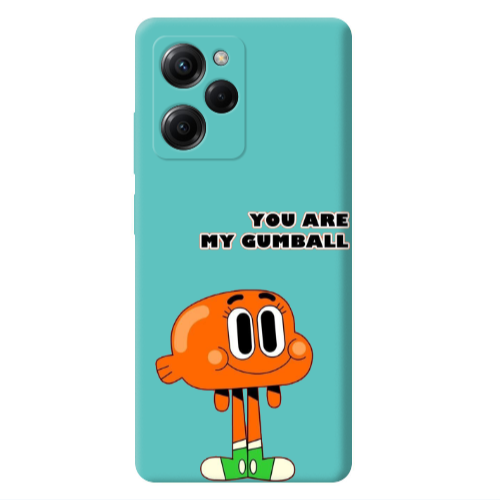 Xiaomi Poco X5 Pro You are my gumball Turquoise Colored Silicone TPU Θήκη