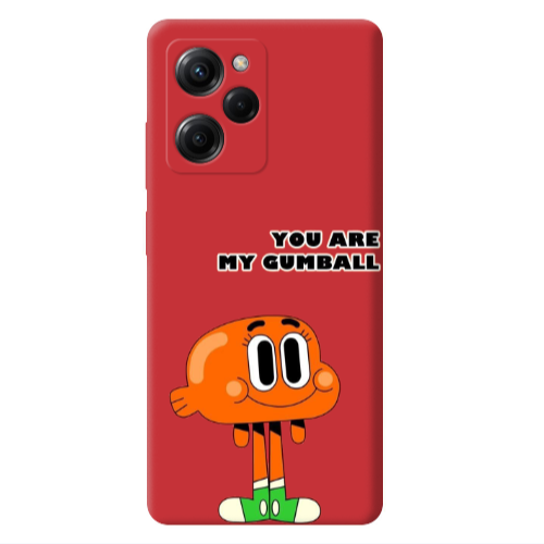 Xiaomi Poco X5 Pro You are my gumball Red Colored Silicone TPU Θήκη