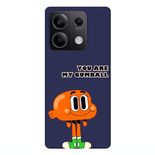 Xiaomi Redmi Note 13 5G You are my gumball Dark blue Colored Silicone TPU Θήκη