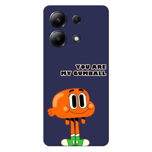 Xiaomi Redmi Note 13 4G You are my gumball Dark blue Colored Silicone TPU Θήκη