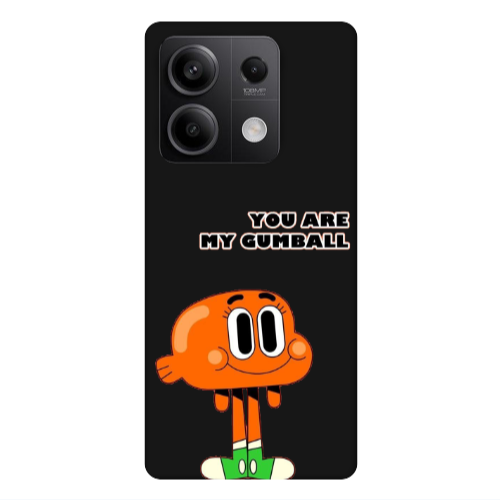 Xiaomi Redmi Note 13Pro 5G You are my gumball Black Colored Silicone TPU Θήκη