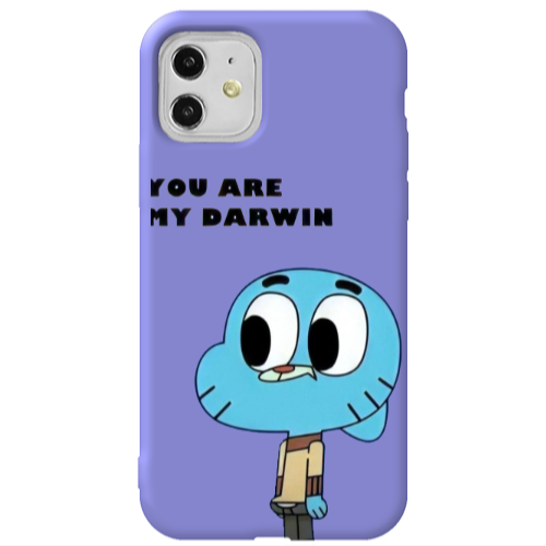 Apple iPhone 11  You are my darwin Purple Colored Silicone TPU Θήκη