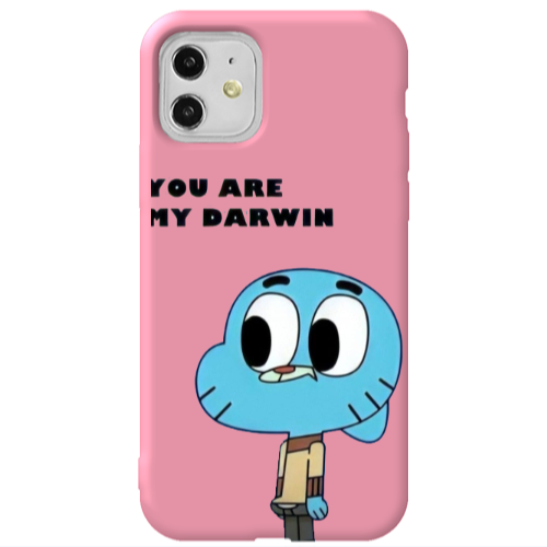 Apple iPhone 11  You are my darwin Pink Colored Silicone TPU Θήκη