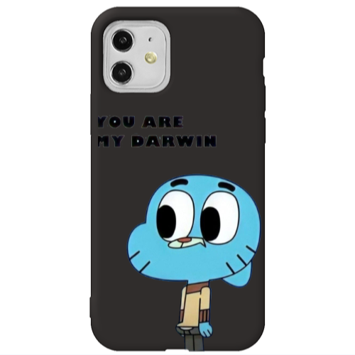 Apple iPhone 11  You are my darwin Black Colored Silicone TPU Θήκη
