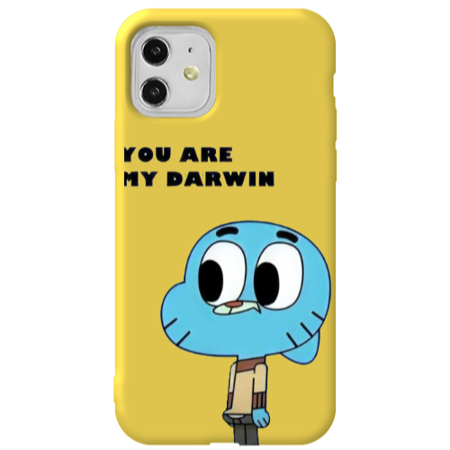 Apple iPhone 11  You are my darwin Yellow Colored Silicone TPU Θήκη