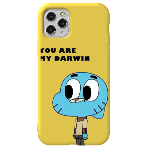 Apple iPhone 11 Pro You are my darwin Yellow Colored Silicone TPU Θήκη