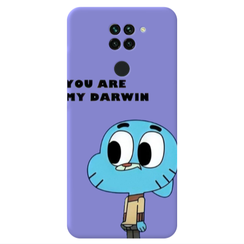 Xiaomi Redmi Note 9 You are my darwin Purple Colored Silicone TPU Θήκη