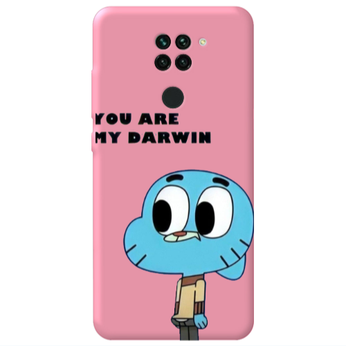 Xiaomi Redmi Note 9 You are my darwin Pink Colored Silicone TPU Θήκη