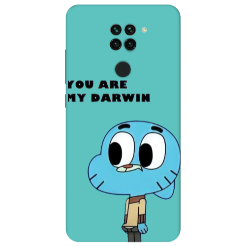 Xiaomi Redmi Note 9 You are my darwin Turquoise Colored Silicone TPU Θήκη