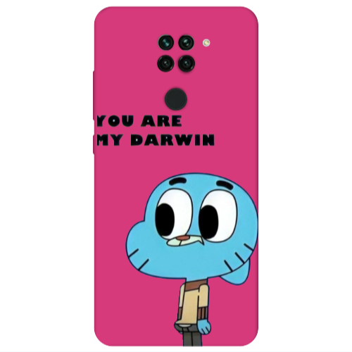 Xiaomi Redmi Note 9 You are my darwin Fuchsia Colored Silicone TPU Θήκη