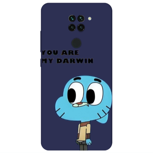 Xiaomi Redmi Note 9 You are my darwin Dark blue Colored Silicone TPU Θήκη