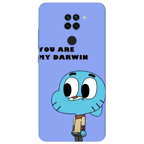Xiaomi Redmi Note 9 You are my darwin Light Purple Colored Silicone TPU Θήκη