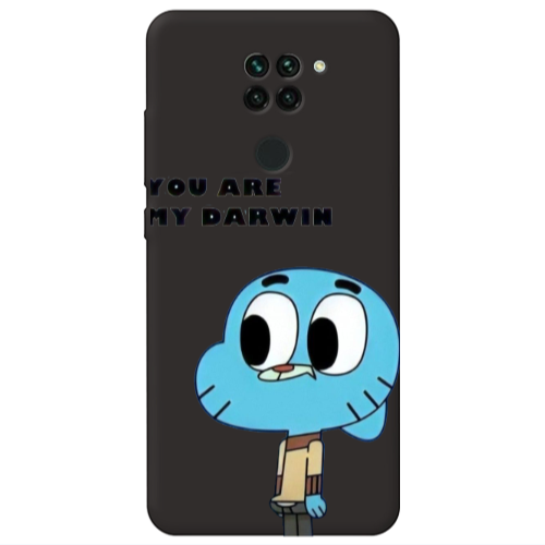 Xiaomi Redmi Note 9 You are my darwin Black Colored Silicone TPU Θήκη