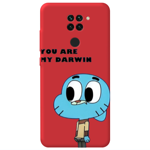 Xiaomi Redmi Note 9 You are my darwin Red Colored Silicone TPU Θήκη