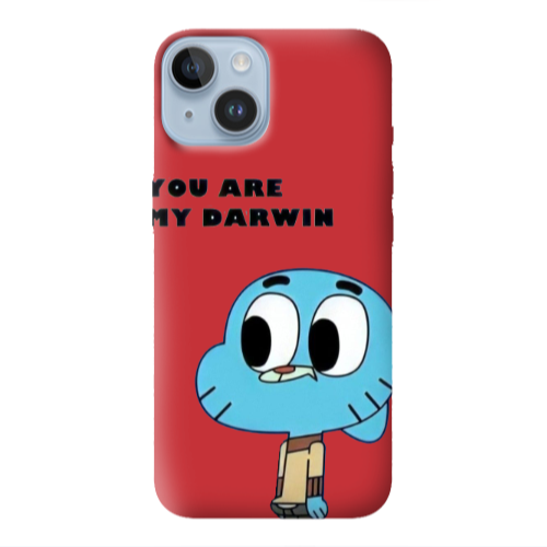 Apple iPhone 14 Plus You are my darwin Red Colored Silicone TPU Θήκη