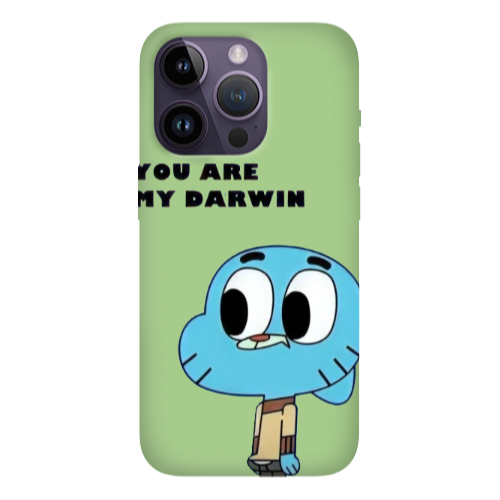 Apple iPhone 14 Pro Max You are my darwin Light Green Colored Silicone TPU Θήκη