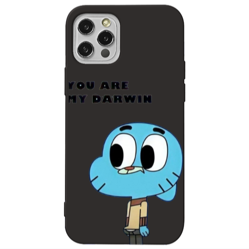 Apple iPhone 13 Pro You are my darwin Black Colored Silicone TPU Θήκη