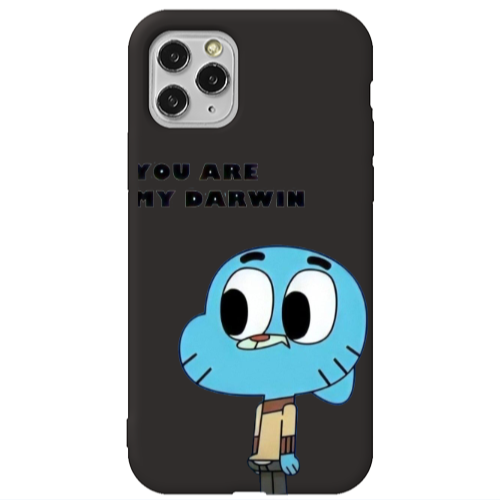Apple iPhone 11 Pro Max You are my darwin Black Colored Silicone TPU Θήκη
