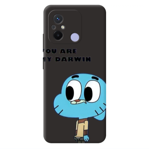 Xiaomi Redmi 12C You are my darwin Black Colored Silicone TPU Θήκη