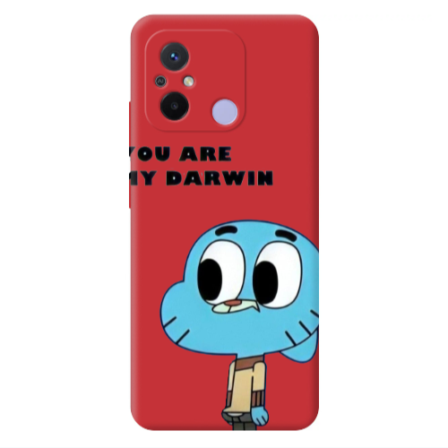 Xiaomi Redmi 12C You are my darwin Red Colored Silicone TPU Θήκη