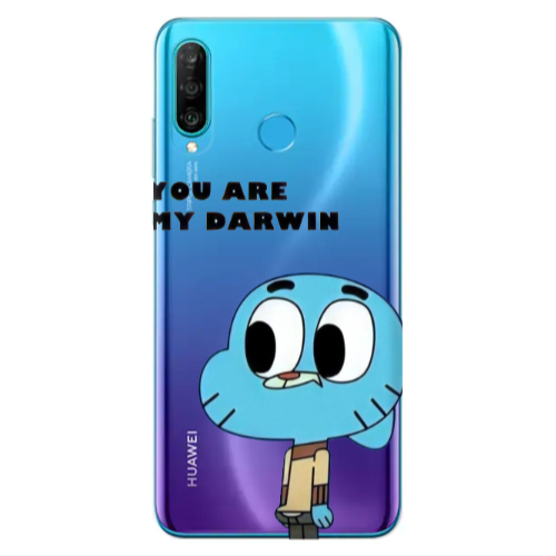 Huawei P30 Lite You are my darwin Transparent Silicone TPU Θήκη