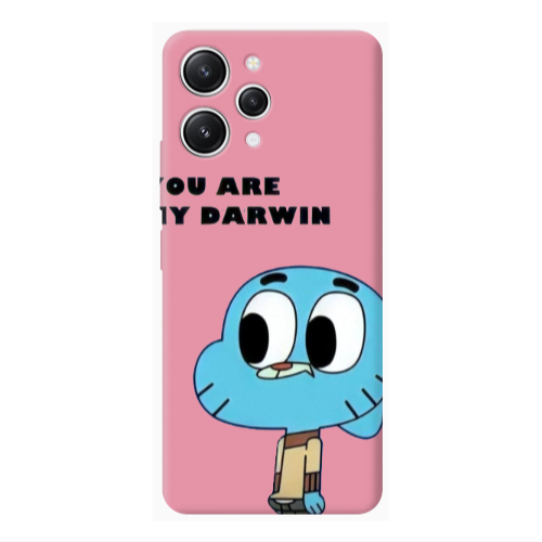 Xiaomi Redmi 12 You are my darwin Pink Colored Silicone TPU Θήκη