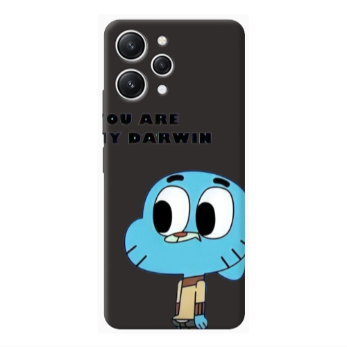 Xiaomi Redmi 12 You are my darwin Black Colored Silicone TPU Θήκη