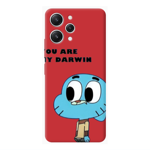 Xiaomi Redmi 12 You are my darwin Red Colored Silicone TPU Θήκη