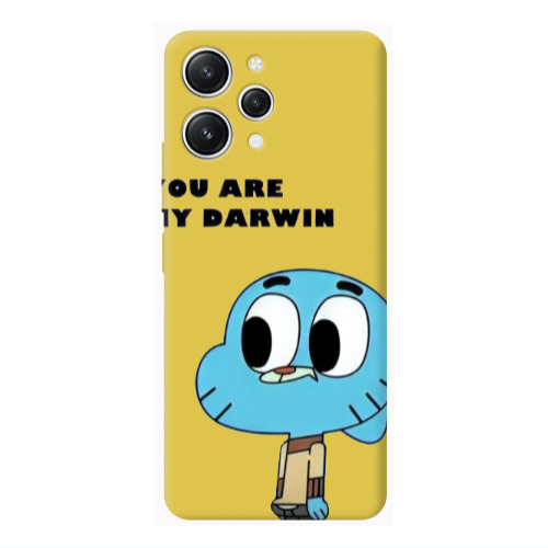 Xiaomi Redmi 12 You are my darwin Yellow Colored Silicone TPU Θήκη