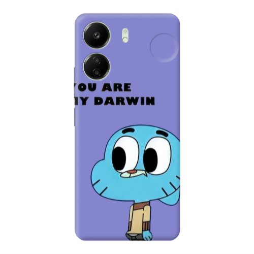 Xiaomi Redmi 13C You are my darwin Purple Colored Silicone TPU Θήκη