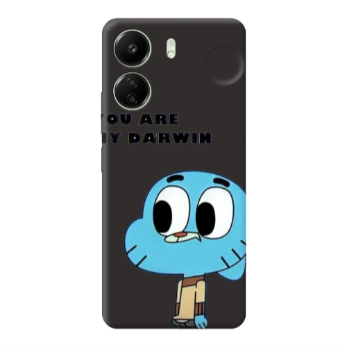 Xiaomi Redmi 13C You are my darwin Black Colored Silicone TPU Θήκη