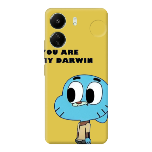 Xiaomi Redmi 13C You are my darwin Yellow Colored Silicone TPU Θήκη
