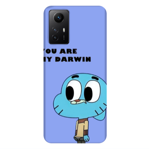 Xiaomi Redmi Note 12s You are my darwin Light Purple Colored Silicone TPU Θήκη