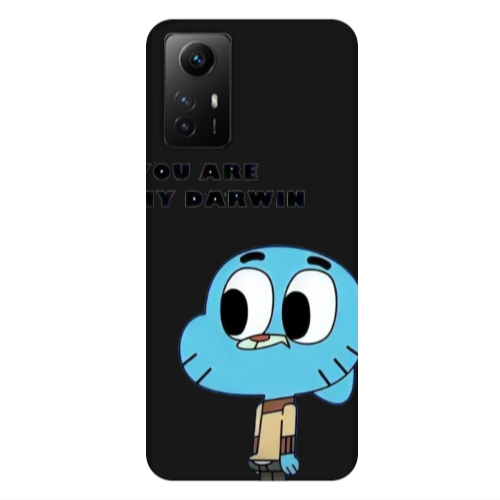 Xiaomi Redmi Note 12s You are my darwin Black Colored Silicone TPU Θήκη
