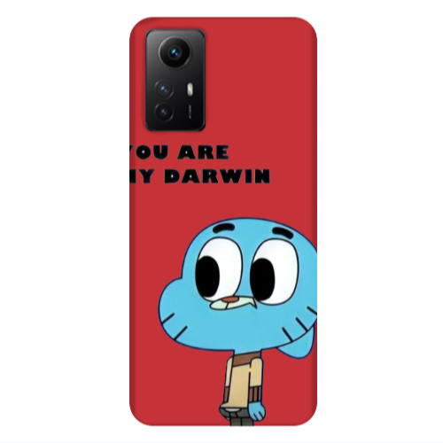 Xiaomi Redmi Note 12s You are my darwin Red Colored Silicone TPU Θήκη