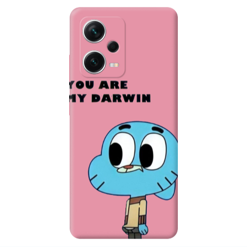 Xiaomi Poco X5 You are my darwin Pink Colored Silicone TPU Θήκη