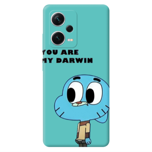 Xiaomi Poco X5 You are my darwin Turquoise Colored Silicone TPU Θήκη
