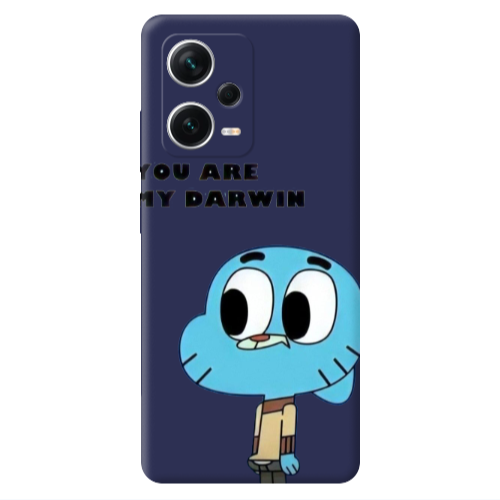 Xiaomi Poco X5 You are my darwin Dark blue Colored Silicone TPU Θήκη