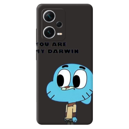 Xiaomi Poco X5 You are my darwin Black Colored Silicone TPU Θήκη