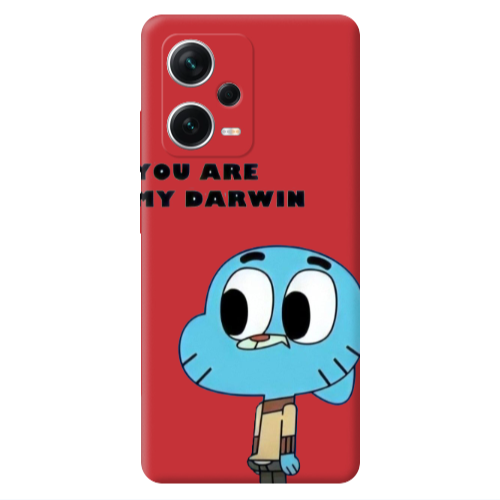 Xiaomi Poco X5 You are my darwin Red Colored Silicone TPU Θήκη