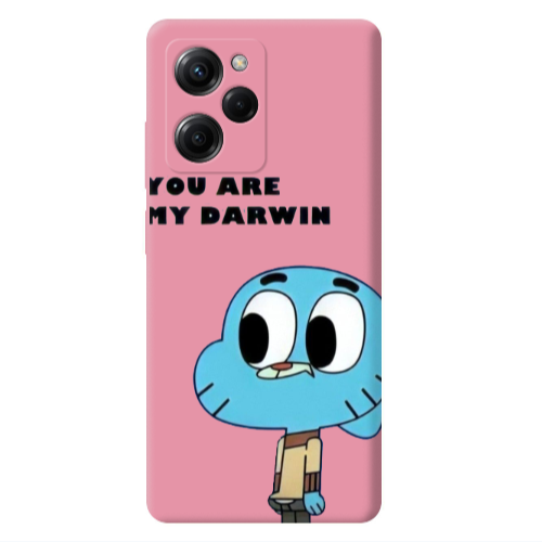 Xiaomi Poco X5 Pro You are my darwin Pink Colored Silicone TPU Θήκη