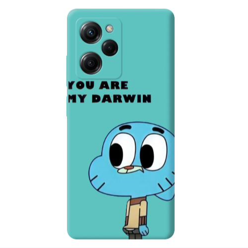 Xiaomi Poco X5 Pro You are my darwin Turquoise Colored Silicone TPU Θήκη